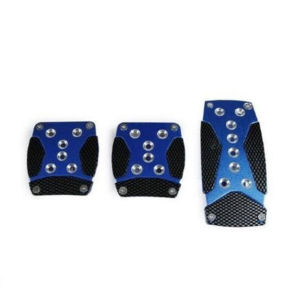 Manual Pedal Pad Kit Metallic Blue Automotive by WILDCAT