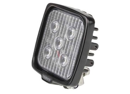 THUNDER MULTI VOLT 5 LED SQUARE WORK LIGHT WITH BRACKET - ALLOY BODY.