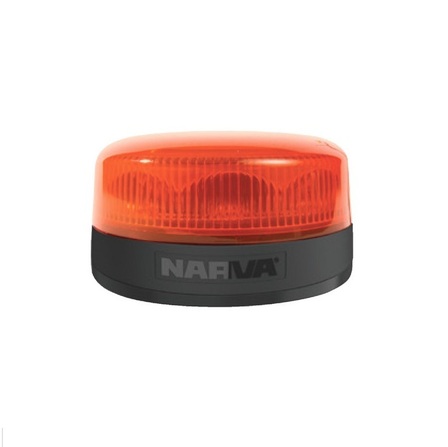 9-33 VOLT LOW PROFILE EUROTECH II LED STROBE/ROTATOR -AMBER, MAGNETIC BASE