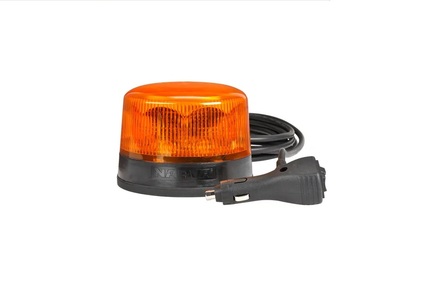 9-33 VOLT SHORT PROFILE EUROTECH II LED STROBE/ROTATOR -AMBER, MAGNETIC BASE