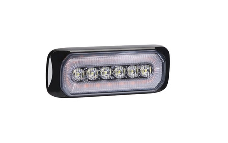 Halo LED Warning Light with Rear Marker AMBER WHITE