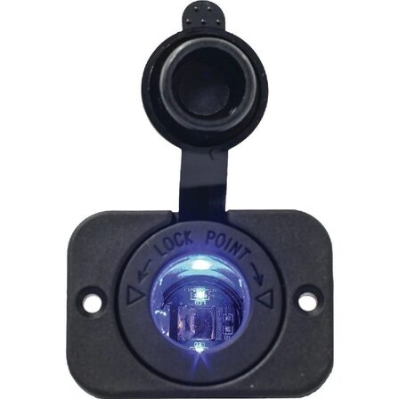 Power Socket 20A 12V 24V with blue LED Backlight