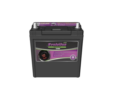 34B20R AGM Exide XB20R-AGM START-STOP HYBRID AGM Car Battery - 12V 340CCA