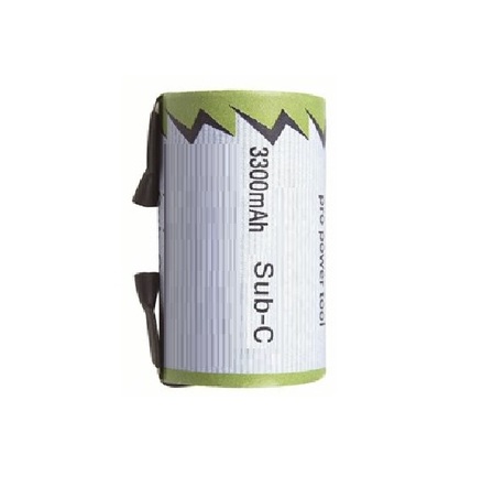 Sub C 1.2V Rechargeable Ni-MH Battery with Tags 3.3A